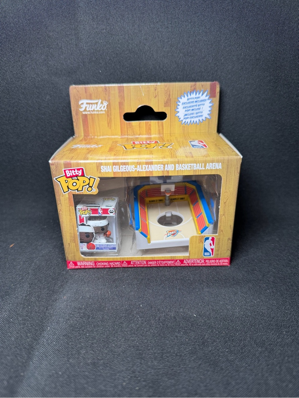 Bitty Pop Nba Exclusive! Shai Gilgeous-Alexander And Basketball Arena Funko